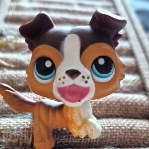 LPS Littlest Pet Shop 237 Border Collie with Open Mouth Rare Hasbro 2006